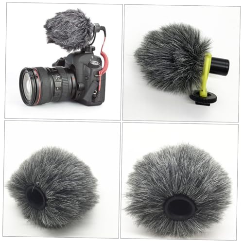 Camera Accessory Microphone Windproof Cover Furry Windscreen for Camera Microphones Protects Against Wind Dirt Enhances Sound Reception for Outdoor