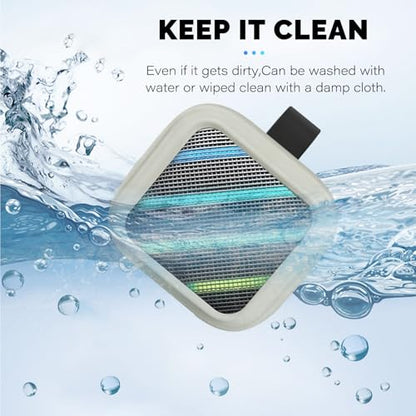 Case for Soundcore Boom Go 3i,NOUKAJU Silicone Protective Case,Drop-Proof,Scratch-Proof,Shock-Proof,Dust-Proof,Protective Cover for Anker Soundcore Boom Go 3i Bluetooth Speaker(Gray)