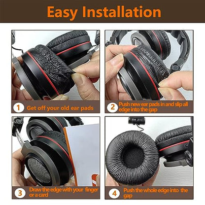 Ear Pads Replacement 70MM Ear Cushions for Sony Headphones, 2 Pack | Earpads Compatible with Sony MDR-ZX110 ZX110NC ZX310 ZX330BT WH-CH500 CH510 CH520 V150 V250 JBL Tune 510BT 500BT 450BT 660NC