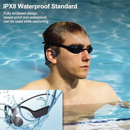 Bone Conduction Sports Headset Open-Ear Bluetooth 5.4 Wireless Headphones
