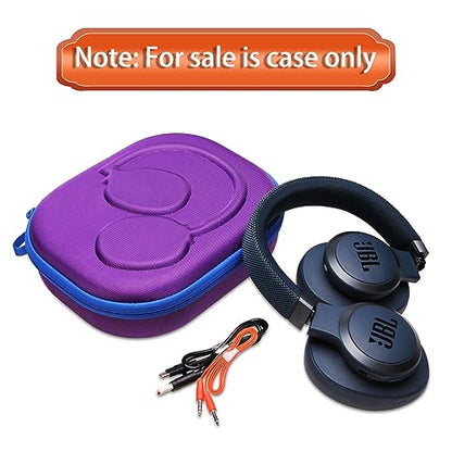 Case for JBL Tune 770NC/510BT/720BT/520BT/670NC/520C Headphones Purple | Hard Carrying Travel Case for JBL Live 770NC/670NC/680NC/780NC Headphones - color: Purple+Gray