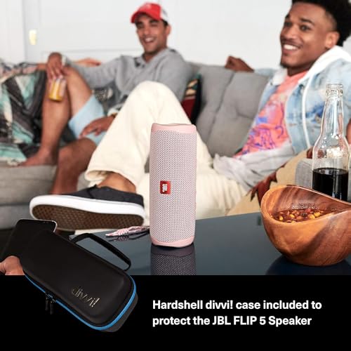 JBL Flip 5 (Teal) + Bundle with divvi! Protective Hardshell Case - color: Teal