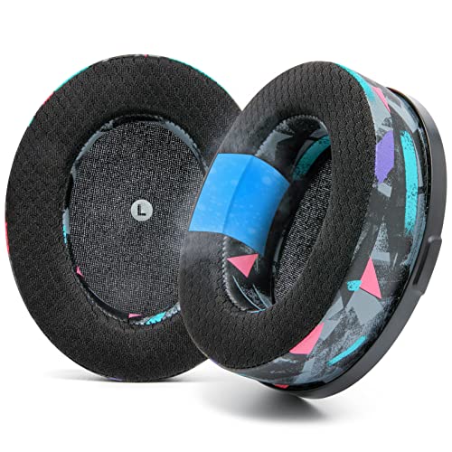 WC Freeze Penrose - Cooling Gel Earpads for Audeze Penrose & Mobius | Made by Wicked Cushions | Hybrid Fabric, Improved Durability, Thickness & Sound Isolation | 90s Black - color: 90s Black