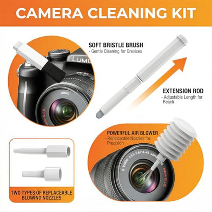 20 in 1 Multifunctional Cleaner Kit for Electronic Devices, Keyboard Cleaning Brush, Headphones Cleaner Kit for AirPods, Multi-Tool for Cleaning Laptop, Earbuds, Camera, Cellphones,White - color: white