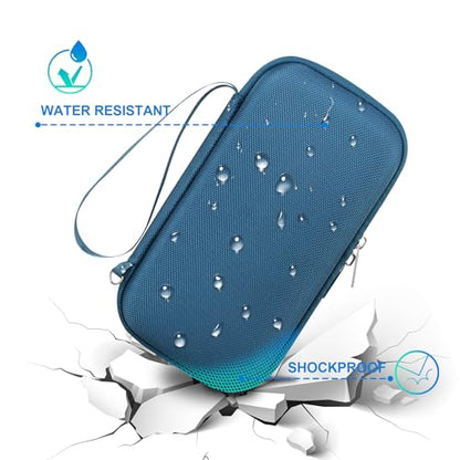 BOVKE Hard Travel Speaker Case for Bose New SoundLink Flex Speaker (2nd Gen) / Bose SoundLink Flex Bluetooth Portable Speaker, Mesh Pocket for Bose Speaker Charger, Charging Cables, Blue Dusk - color: Blue Dusk