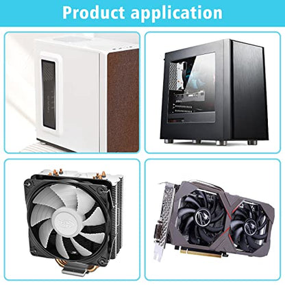 Magnetic PC Case Dust Mesh Filter, 360 x 120mm Fan Cooling Cover, 2 Pack | Black dustproof PVC computer fan grills for gaming PC chassis, power supplies, and liquid cooling radiators; washable.