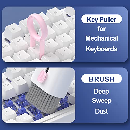 Electronics Cleaner Kit. Keyboard Brush, Airpod Cleaning Tool, Phone Screen Cleaner. for Computers, MacBooks, Laptops, Airpods Pro, Headphones. - color: blue