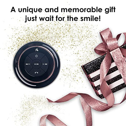 XLEADER SoundAngel Mate(2nd Gen) Pro Shower Speaker, Certified IPX7 Waterproof Bluetooth Speaker, 8W Crystal Sound&Rich Bass, 15H Playtime, with Suction Cup & Silicone Lanyard, Ideal Gifts, Rose Gold - color: C Rose Gold