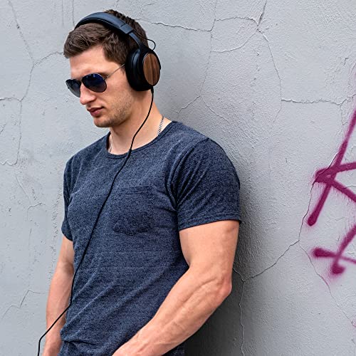 thinksound ov21- Wired Headphones - Over Ear Closed Back Pro Studio Monitor with Mic Professional Grade, Critically Acclaimed, with Detachable Corded Cable for Recording, DJ, Guitar, Music, Podcast