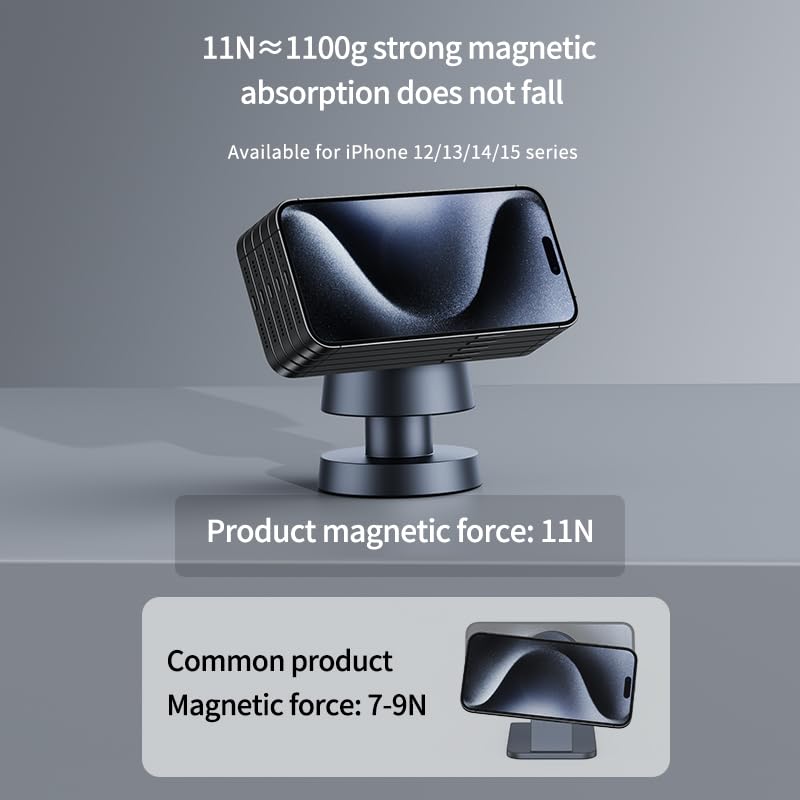 3 in 1 Wireless Charging Station for Apple, Magnetic Charger Stand 15W Fast Mag-Safe Charger Stand for iPhone 16 15 14 13 12 for Apple Watch Adjustable Angle with Night-Lamp