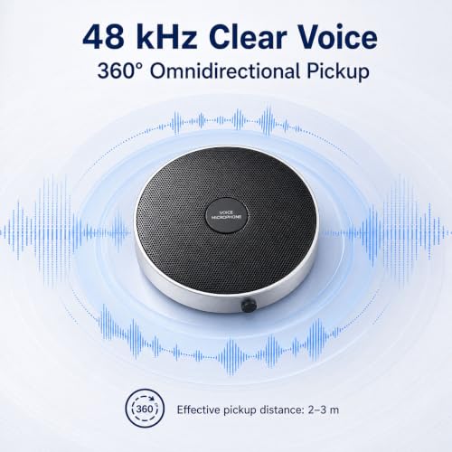 Conference USB Microphone No Speaker,Desktop Computer Mic, Noise-Canceling Technology, Plug & Play, Compatible with Windows & MacOS - style: retro