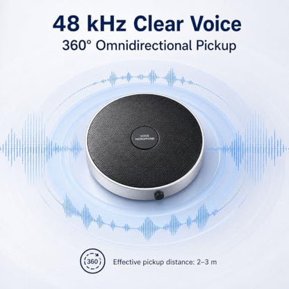 Conference USB Microphone No Speaker,Desktop Computer Mic, Noise-Canceling Technology, Plug & Play, Compatible with Windows & MacOS - style: retro
