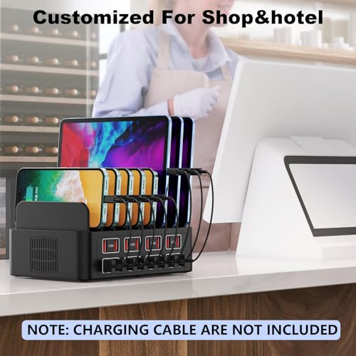 Charging Station for Multiple Devices,Cinlinso 150W/35A 16 Port USB Charging Station,Multi Device Fast Charger Organizer Compatible with iPad,Tablet,Kindle Cell Phone and Other Electronic