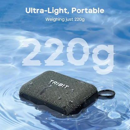 Tribit PocketGo Portable Bluetooth Speaker, 7W, IP68 Waterproof, 20H, Blue - color: Blue