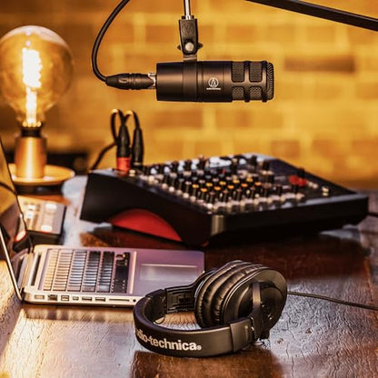 Audio-Technica AT2040 Hypercardioid Dynamic Podcast Microphone Bundle with 2 YR CPS Enhanced Protection Pack