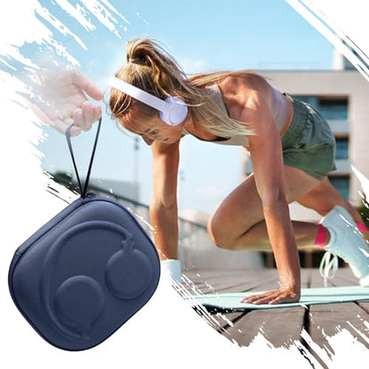 XANAD Hard Case for Bose QuietComfort, QC Ultra, QC 45, QC 35, QC45 SE, QC SE or Skullcandy Crusher Evo, Hesh ANC, Hesh Evo, Crusher ANC 2, Crusher, Riff 2 Noise Headphones（Outer Blue+Inner Blue） - color: Outer Blue+Inner Blue