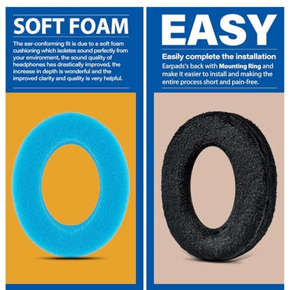 TRANSTEK Earpads Compatible with QC QuietComfort Ultra Headphones I Breathable Softer Velour, Thicker QC Replacement Ear Cushions (Velour)