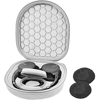 ProCase Hard Travel Case for Sony Headphones -Grey | Fits WH-CH720N/WH-CH710N/WH-CH520/WH-CH510/WH-1000XM5/WH-1000XM4/WH-XB910N & Bose 700, Carrying Bag with 2 Dust Covers - color: Grey