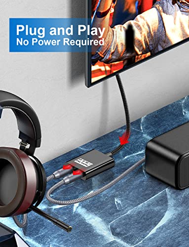 Optical Audio Splitter 1 in to 2 Out Toslink Splitter Optical Adapter Ideal for Home Theatre and More-Black