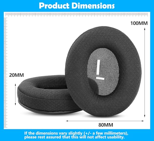 Life 3 Earpads Replacement Compatible with Doqaus Life 3 Wireless Headphone,earpads for Doqaus Life 3 Wireless Headphone (Breathable, Black)
