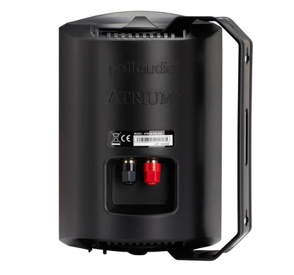 Polk Audio Atrium 4 Outdoor Speakers, Powerful Bass (Pair, Black) - color: Black, size: 2 Speakers, style: Atrium 4