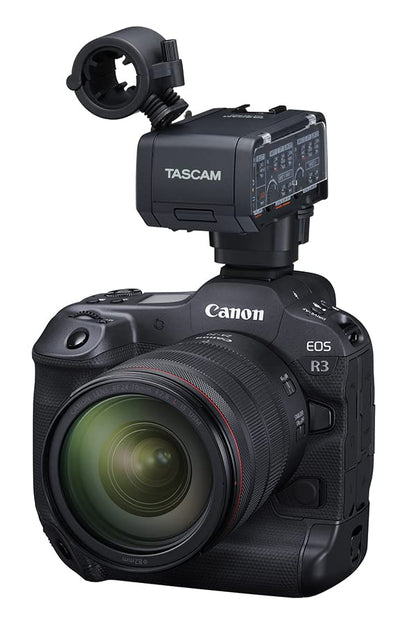Tascam CA-XLR2d-C Canon Kit XLR Mic Adapter and Studio Headphones