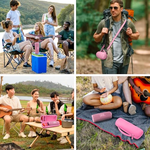 Hard Case for JBL Flip 7 Portable Wireless Bluetooth Speaker - color: Pink Case