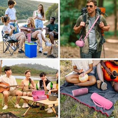 Hard Case for JBL Flip 7 Portable Wireless Bluetooth Speaker - color: Pink Case