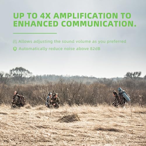 PROHEAR Electronic Ear Protection for Shooting with 4X Sound Amplification, Gun Range Hearing Protection Muffs, NRR 23dB Noise Reduction Headphones for Hunting, Camo - style: Electronic-camo