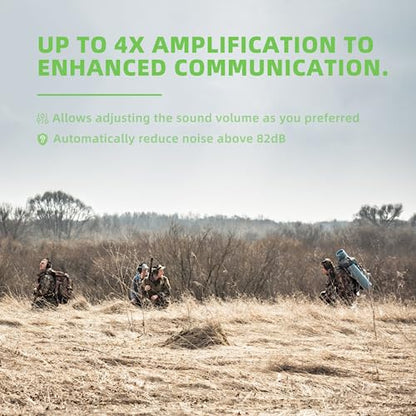 PROHEAR Electronic Ear Protection for Shooting with 4X Sound Amplification, Gun Range Hearing Protection Muffs, NRR 23dB Noise Reduction Headphones for Hunting, Camo - style: Electronic-camo