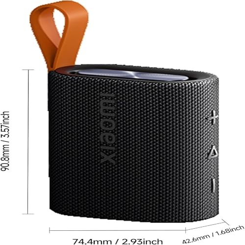 Xiaomi Sound Packet Mi Portable Bluetooth 5.4 Speaker, IP67 Waterproof Outdoor Bluetooth Speaker with Dynamic Sound, Supports TWS Connection, 10 Hours Playback Time, Black