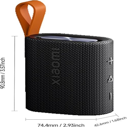 Xiaomi Sound Packet Mi Portable Bluetooth 5.4 Speaker, IP67 Waterproof Outdoor Bluetooth Speaker with Dynamic Sound, Supports TWS Connection, 10 Hours Playback Time, Black