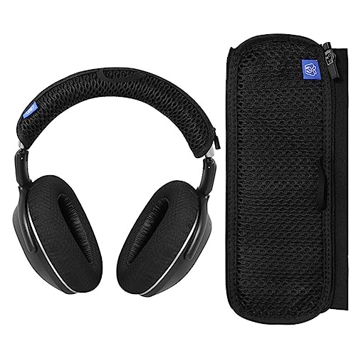 Hook Headband Cover with Zipper Cushion for PXC550 PXC480 MB660 Headset Anti-Dirt and Anti-Sweat Sleeves Cover