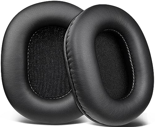 SOULWIT Earpads for ATH M50X Headphones - Black | for Audio Technica M50X/M40X/M30X/M20X/MSR7/SX1 Monitor Headphones - color: Black