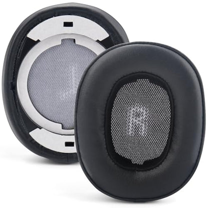 E55BT Replacement Ear Pads Ear Cushions Compatible with JBL E55BT E55 (E55 BT) Over-Ear Wireless Headphones Softer Protein Leather Noise Isolation Memory Foam Earpads Ear Cups Cover (Black) - color: Black