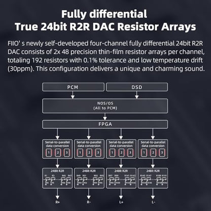FIIO K11 Compact Desktop R2R Architecture DAC and Headphone Amplifier (Black)