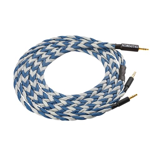 Linsoul Tripowin GranVia Upgraded OFC Headphone Replacement Cable - color: Blue, size: 2m