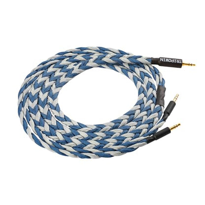 Linsoul Tripowin GranVia Upgraded OFC Headphone Replacement Cable - color: Blue, size: 2m