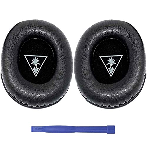 Ear Force XO Seven Ear Pads, Replacement Protein Leather Earpads for Turtle Beach XO 7, Recon 50 60P, Stealth 500 P X, 600 Gen 1, 350VR 400 420X 450 520 X12 300 Atlas Headphones (Not for XO7 Pro)