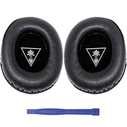 Ear Force XO Seven Ear Pads, Replacement Protein Leather Earpads for Turtle Beach XO 7, Recon 50 60P, Stealth 500 P X, 600 Gen 1, 350VR 400 420X 450 520 X12 300 Atlas Headphones (Not for XO7 Pro)