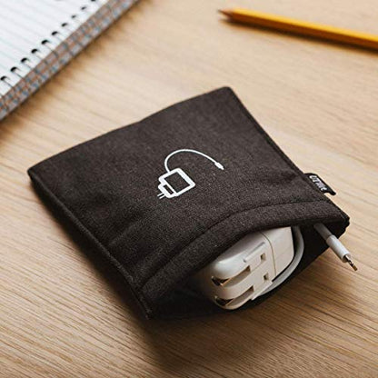 UT Wire [2 PACK] Pocket Snap & Store Earphone Case Pouch, Dusty Rose Pink - color: Dusty Rose/Grey, size: Earbud Case | 2 Pack
