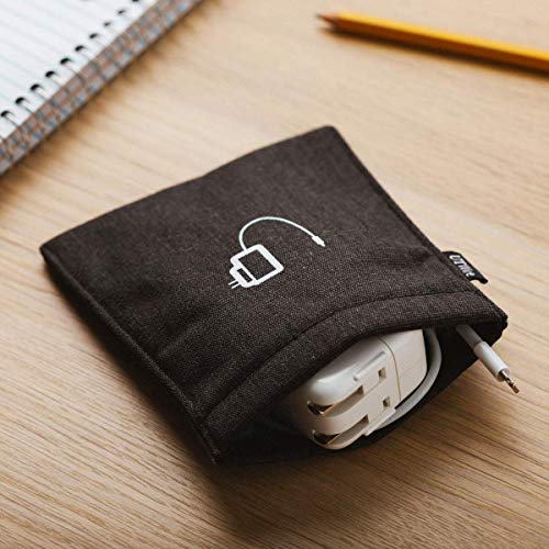 UT Wire [2 PACK] Pocket Snap & Store Earphone Case Pouch, Dusty Rose Pink - color: Dusty Rose/Grey, size: Earbud Case | 2 Pack