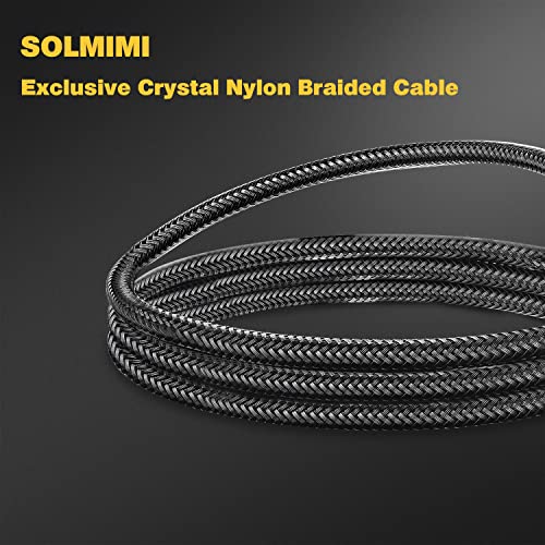 3.5mm Male to Male Stereo Audio Cable (4 Feet/1.2m) Strong Nylon Braided TRS Stereo Hi-Fi Sound AUX Cord for Car, Headphones, Speakers, Smartphones, Home Stereos - Green - size: 4 FT
