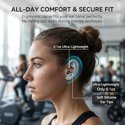 Invisible Mini Sleep Wireless Bluetooth Earbuds,Smallest Low Profile Micro Tiny Discreet Hidden Ear Buds for Work,Small Headphones, Wireless Earphone Side Sleepers for Small Ear Canals - color: Khaki