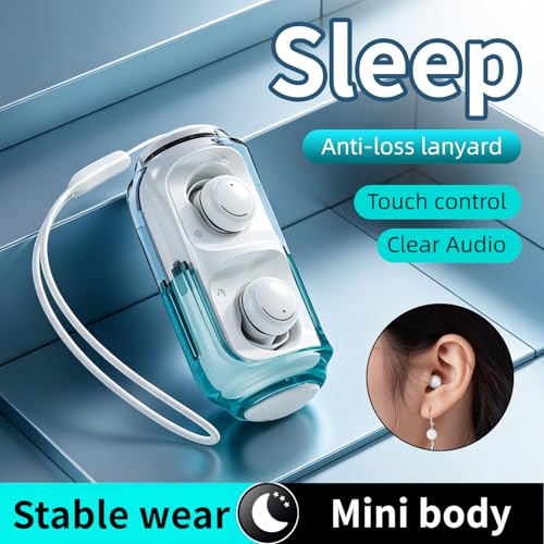 Mini Wireless Earbuds Bluetooth 6.0 in Ear Light-Weight Headphones,with 360-degree Rotating Charging case,ENC Noise Cancelling, Ergonomic Sport Headphone Headset for Gym/Running/Work(Green) - color: Green