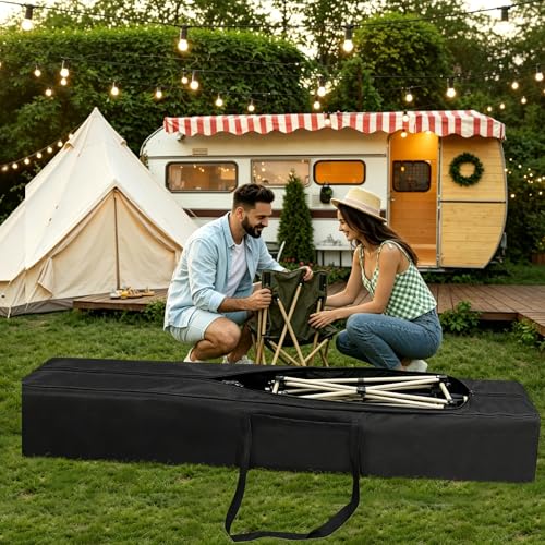 COOLBEBE 83" x 16" x 12" Extra Large Tent Storage Bag - 260L, Black | Heavy Duty Waterproof Duffle Bag for Tent Poles, Canopy, Hammock, Tripod, Fishing Gear, Sports Equipment & Outdoor Moving - size: 83"x 16"x 12"