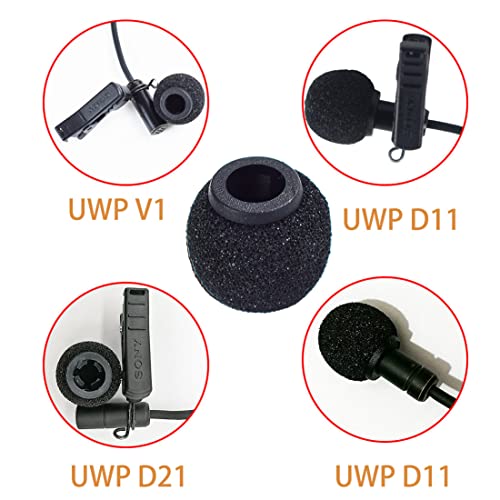 Foam Mic Covers Foam Lavelier Windscreen, Lapel Microphone Foam Cover for Sony Lavalier Microphone Windscreen Replacement Foam Windscreen, Pack of 3 - size: 0.28inch diameter for Sony lavalier microphone