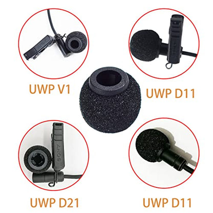 Foam Mic Covers Foam Lavelier Windscreen, Lapel Microphone Foam Cover for Sony Lavalier Microphone Windscreen Replacement Foam Windscreen, Pack of 3 - size: 0.28inch diameter for Sony lavalier microphone