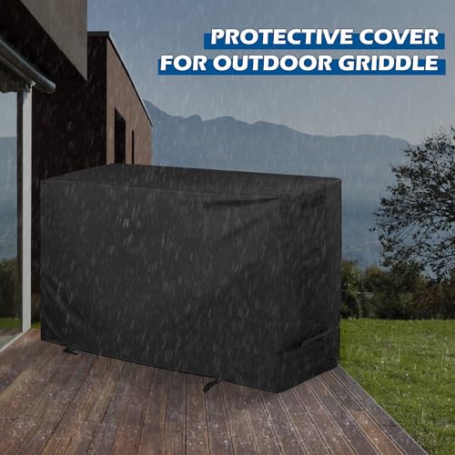 Griddle Cover for BESTFIRE Propane Gas Griddle Charcoal Grill Combo, Flat Grill Cover for BESTFIRE Flat Top Charcoal Gas Grill Combo - size: 53"L x 16"D x 35"H