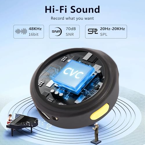 Gift Wireless Personal Lavalier Microphone with【Cultural Stickers】for Lightning iPhone 17/16/15/Android Noise Cancellation Omnidirectional Microphone for Video Recording Vlog Interviews Podcasts